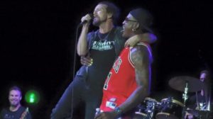 Eddie Vedder and Dennis Rodman