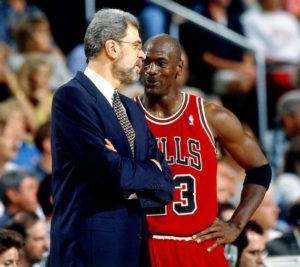 Michael Jordan and Phil Jackson